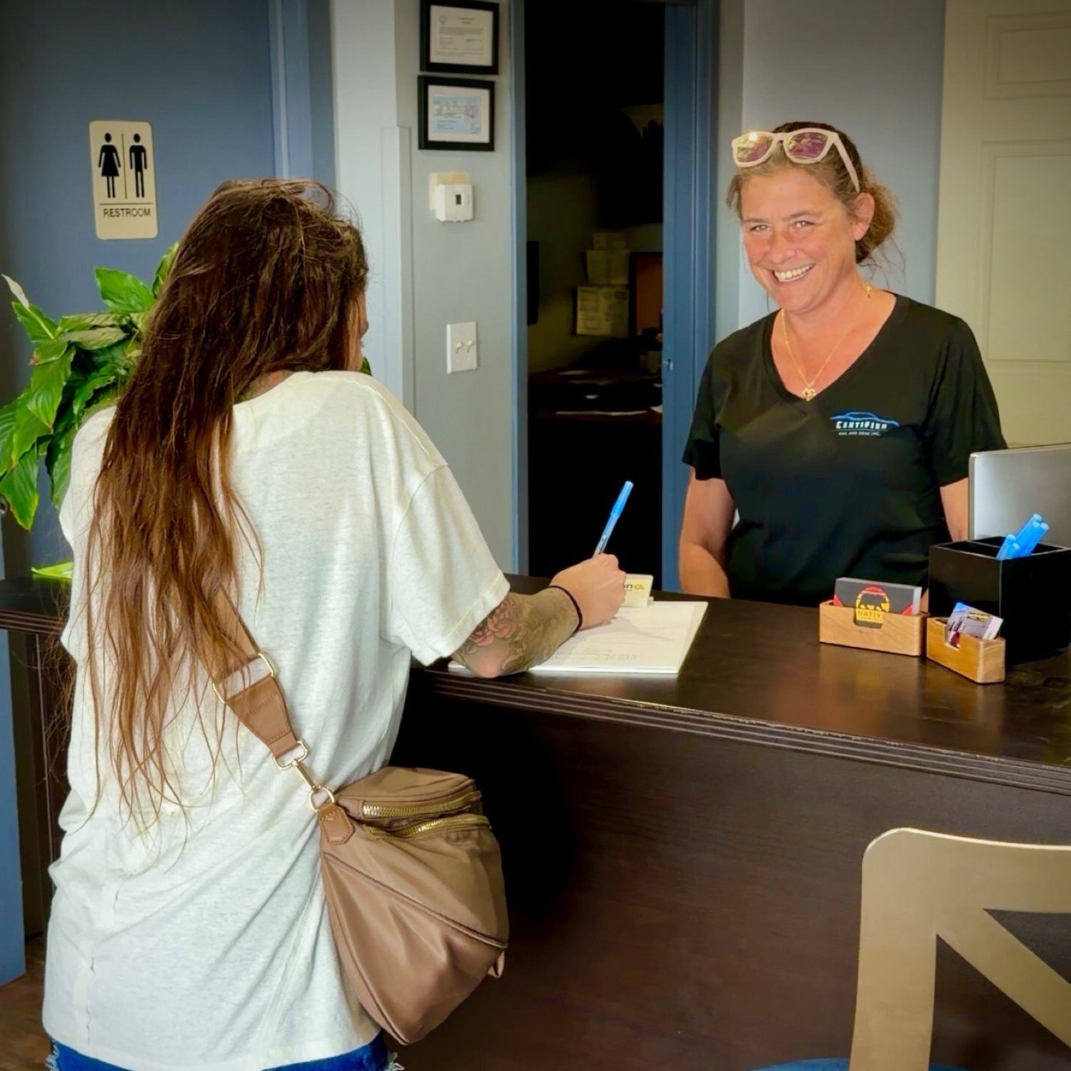 Front desk and quality customer service at Certified Hail and Dent Colorado Springs